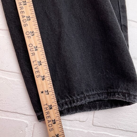 Levis‎ Jeans Women 25Wx30L ACT 26x28 Black Baggy Dad PC9-A3494-0018 Distressed - Picture 13 of 15